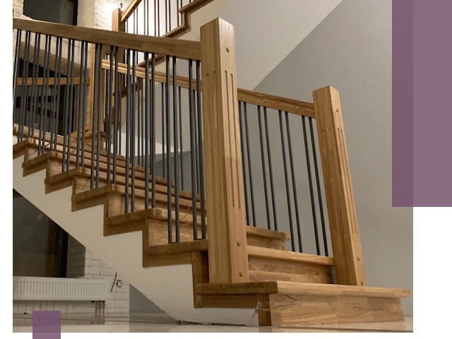 Реставрация деревянных и металлических лестниц в Юбилейном