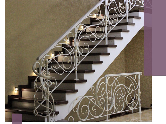 Кованые лестницы под ключ в Юбилейном — изготовление и монтаж