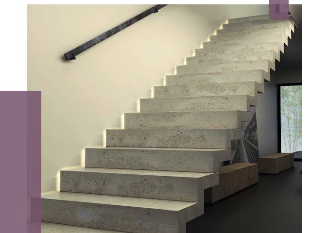 Облицовка бетонных лестниц в Юбилейном от 4636 руб/м2