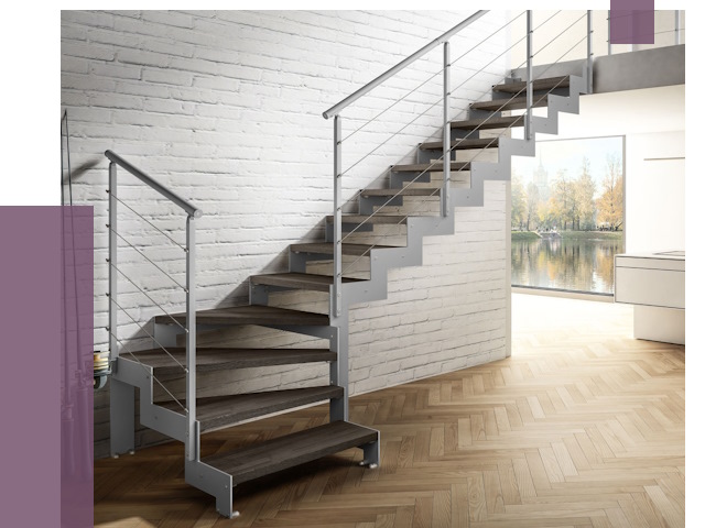 Г-образные лестницы под ключ в Юбилейном от 37348 руб. | ПРОЛЁТ-Юбл