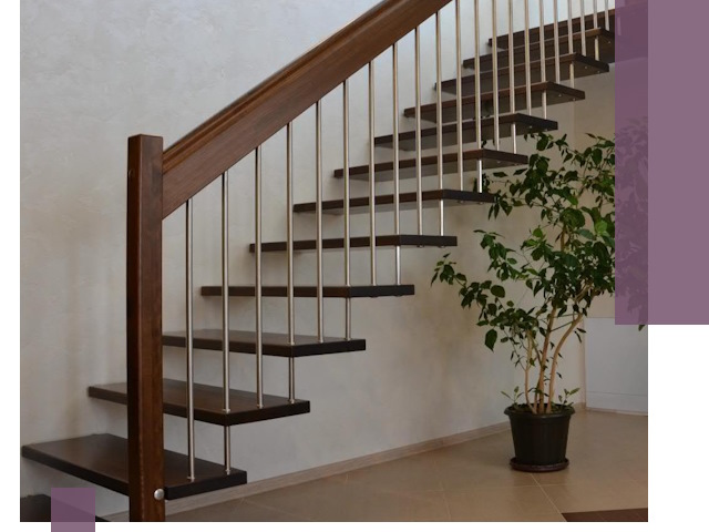 Лестницы на больцах под ключ в Юбилейном – изготовление и монтаж