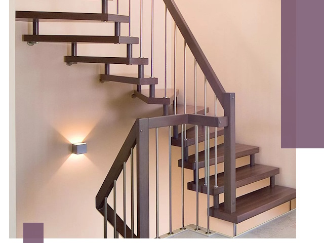 Изготовление лестниц на больцах в Юбилейном под ключ