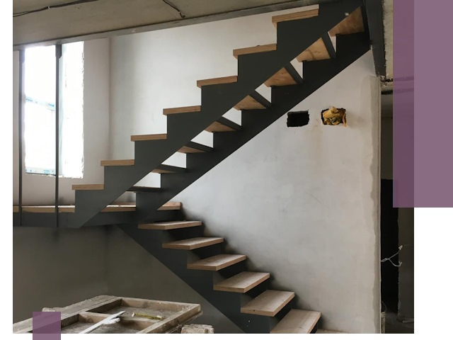 Изготовление лестниц на металлокаркасе в Юбилейном от производителя