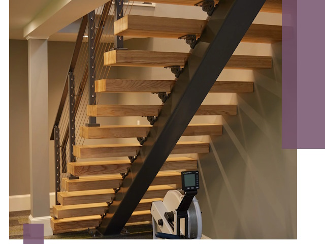 Лестницы на монокосоурах под ключ в Юбилейном - изготовление и монтаж