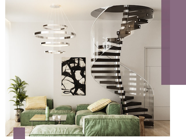 Лестницы для двухуровневой квартиры в Юбилейном — изготовление и монтаж