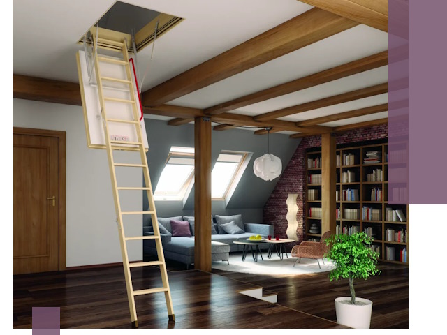 Чердачные лестницы под ключ в Юбилейном: изготовление и монтаж