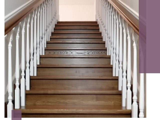 Лестницы из ясеня на заказ в Юбилейном — изготовление и монтаж