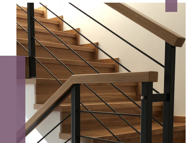 Обшивка металлической лестницы деревом в Юбилейном от 4379 руб. 