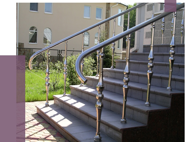 Перила для крыльца в Юбилейном от 10818 руб. — монтаж ПРОЛЁТ-Юбл