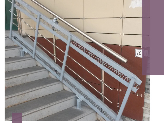 Изготовление откидных пандусов под ключ в Юбилейном