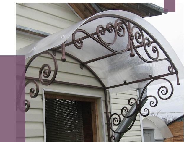 Изготовление козырьков в Юбилейном от 7418 руб. — заказать | ПРОЛЁТ-Юбл