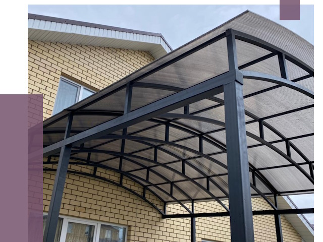 Монтаж козырьков в Юбилейном от 11591 руб. | ПРОЛЁТ-Юбл