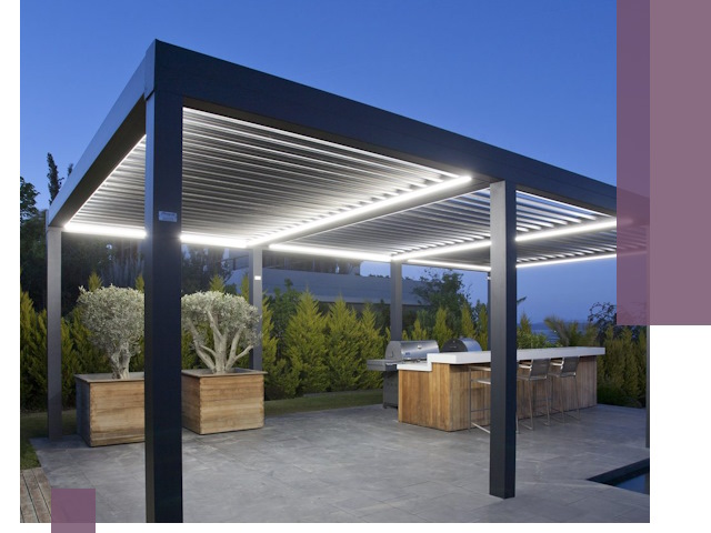 Навесы отдельно стоящие под ключ в Юбилейном из металла и поликарбоната