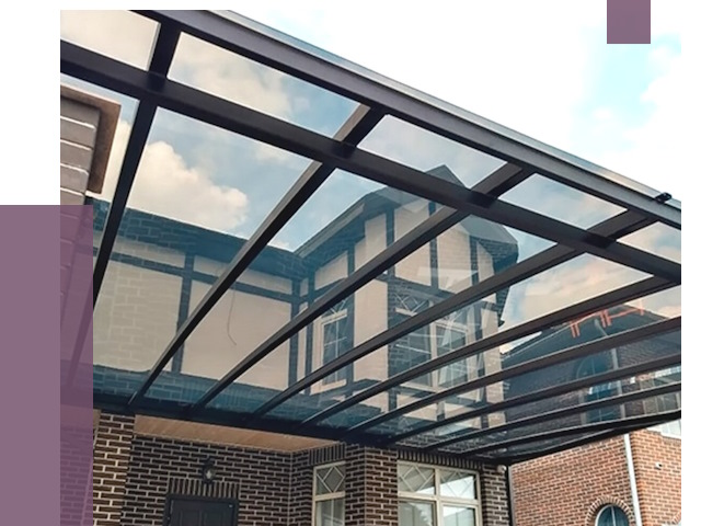 Навесы из поликарбоната в Юбилейном от 8675 руб. под ключ — ПРОЛЁТ-Юбл