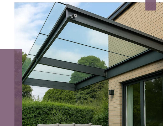 Стеклянные навесы и козырьки в Юбилейном от 12364 руб.