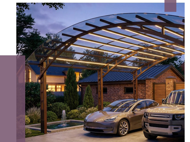 Металлические навесы в Юбилейном от 12776 руб. под ключ — ПРОЛЁТ-Юбл