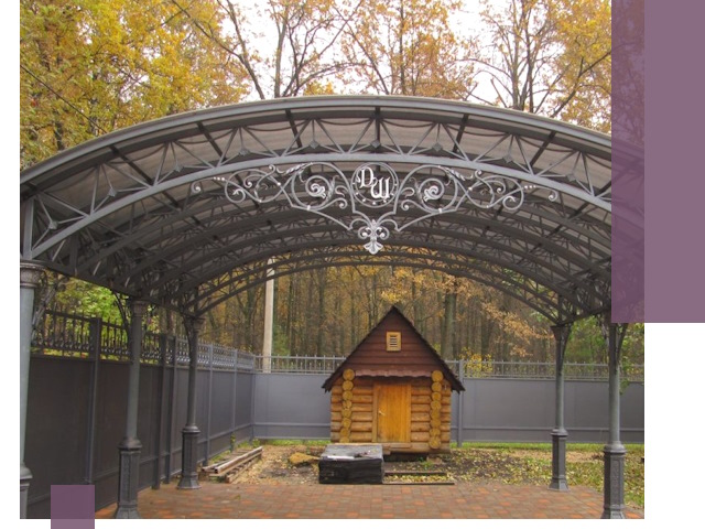 Кованые навесы премиум-класса под заказ в Юбилейном