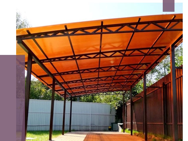 Односкатные навесы под ключ в Юбилейном от 13239 руб. 