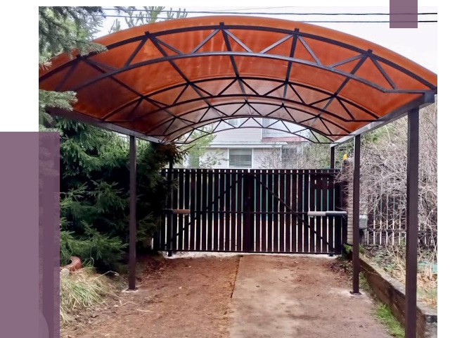 Арочные навесы в Юбилейном от 12827 руб. — изготовление и монтаж | ПРОЛЁТ-Юбл