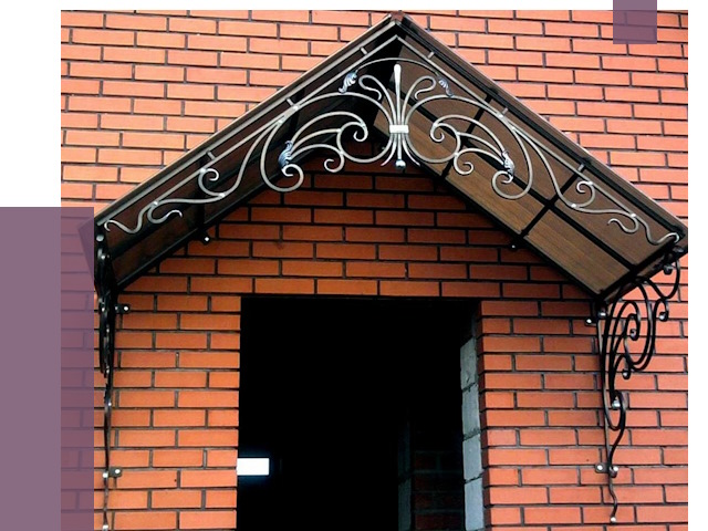 Металлические козырьки в Юбилейном от 10767 руб. 