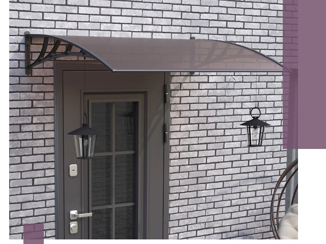 Недорогие козырьки и навесы под ключ в Юбилейном