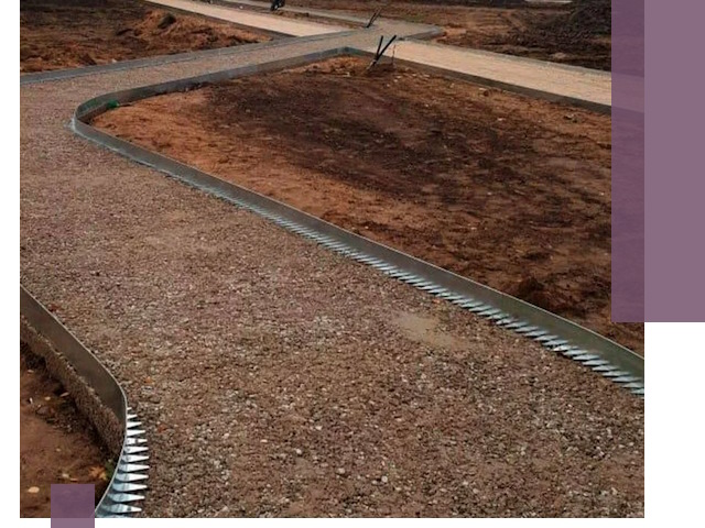 Металлические бордюры под ключ в Юбилейном — изготовление и монтаж