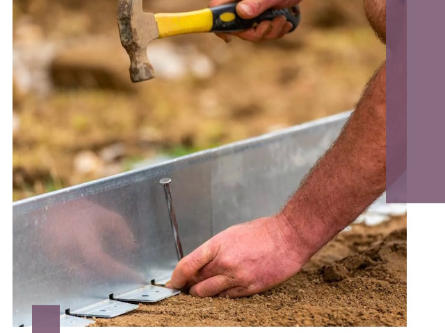 Монтаж металлических бордюров в Юбилейном быстро и качественно