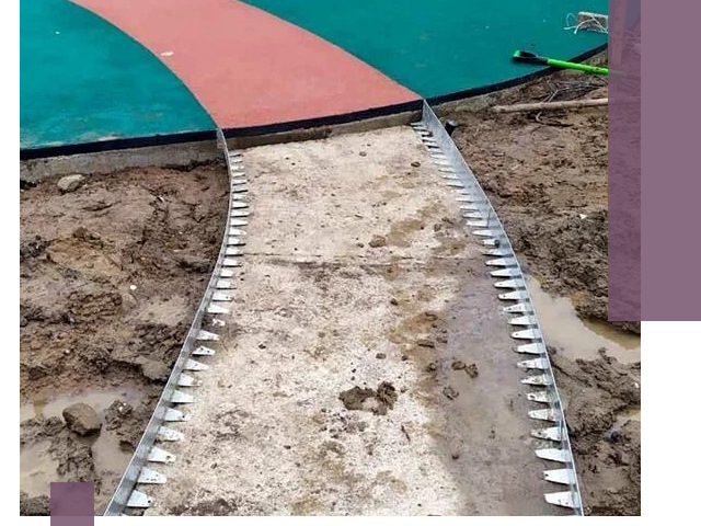 Металлические бордюры для дорожек в Юбилейном — монтаж и изготовление