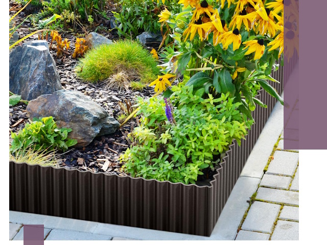 Металлические бордюры для клумб в Юбилейном — производство и монтаж