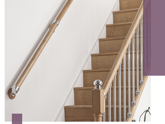 Пристенные поручни из стали и нержавейки под монтаж в Юбилейном